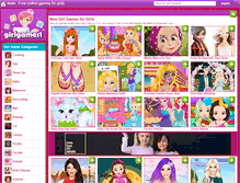 Tablet Screenshot of girlgames1.com